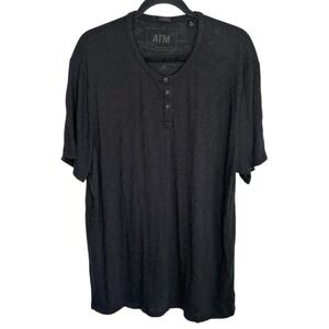 ATM Anthony‎ Thomas Melillo Henley S/SL T Shirt XXL Grunge Minimalist  Designer